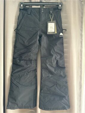 NWT Burton Girls M Black Snow Pants